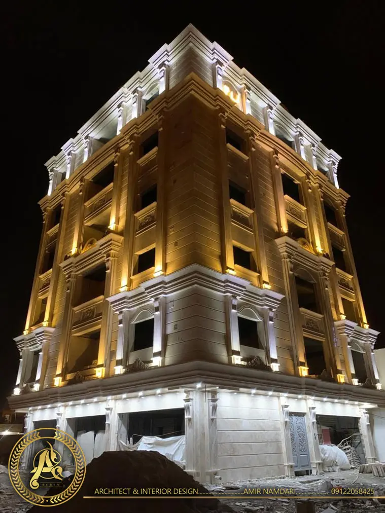 طراحی نمای رومی کلاسیک